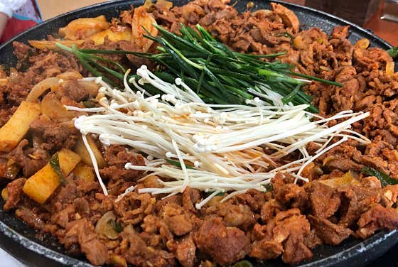 오리불고기 메뉴 사진(네이버)