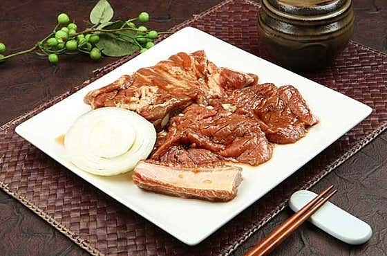 제주산 돼지갈비 메뉴 사진(네이버)