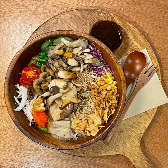 구운버섯포케 메뉴 사진(네이버)