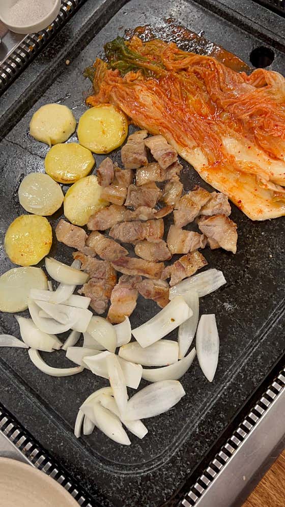 생삼겹살 메뉴 사진(네이버)
