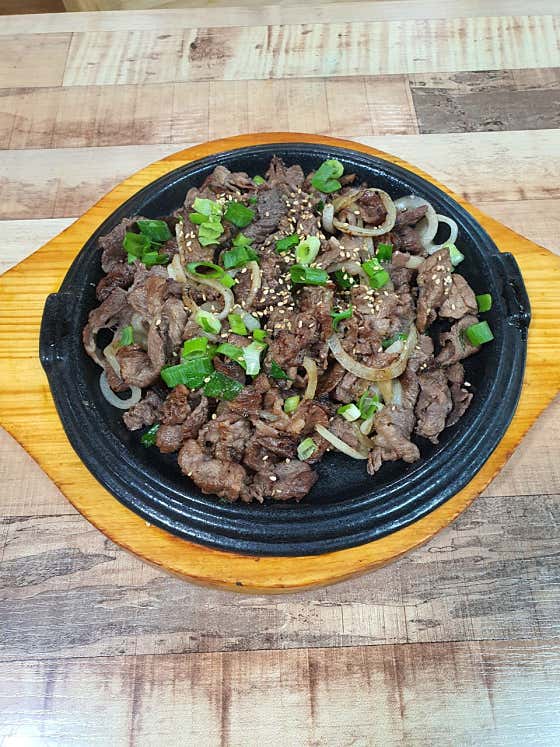 소숯불고기 메뉴 사진(네이버)