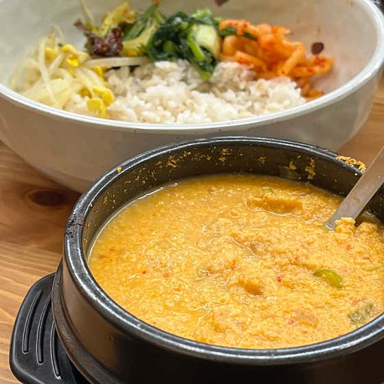 콩비지 메뉴 사진(네이버)