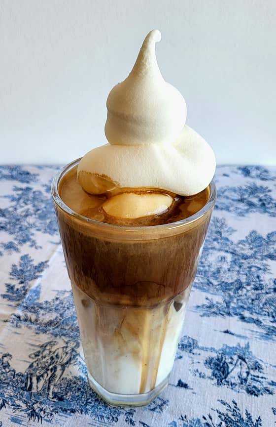 아이스크림 라떼 메뉴 사진(네이버)
