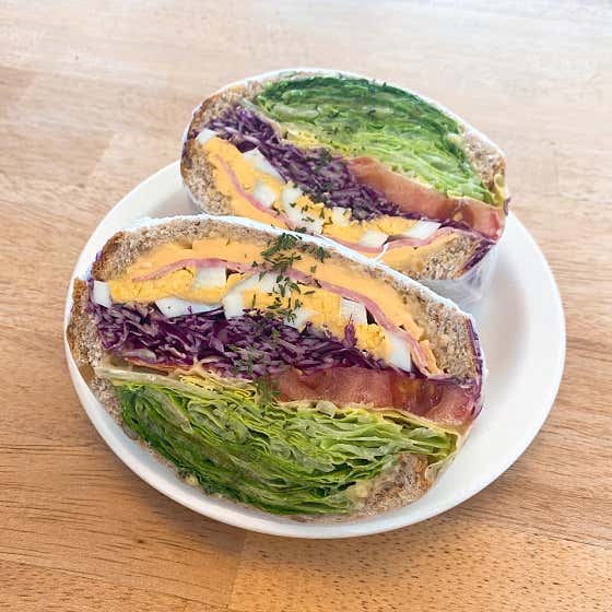 햄치즈에그샌드위치 메뉴 사진(네이버)