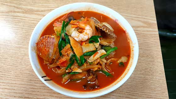 해물짬뽕(seafood jjampon 메뉴 사진(네이버)