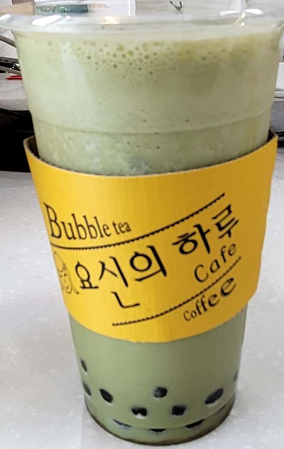 Ice/HOt 녹차라떼 메뉴 사진(네이버)
