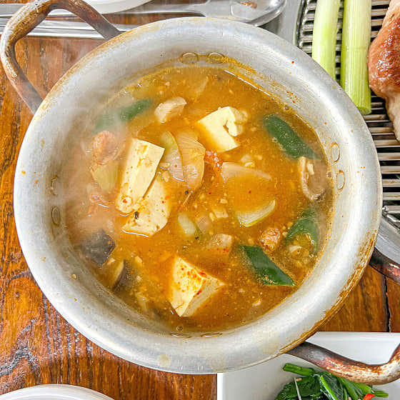 된장찌개 메뉴 사진(네이버)