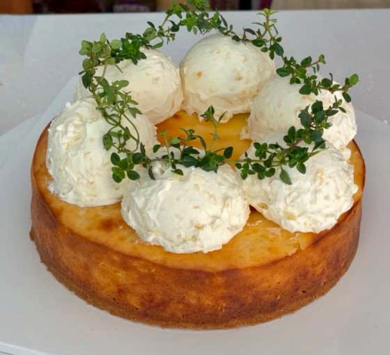🌽옥수수 치즈케이크🌽 메뉴 사진(네이버)