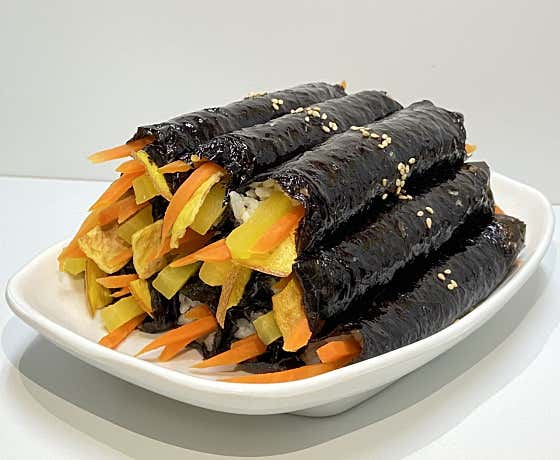 모둠꼬마김밥 12줄 메뉴 사진(네이버)