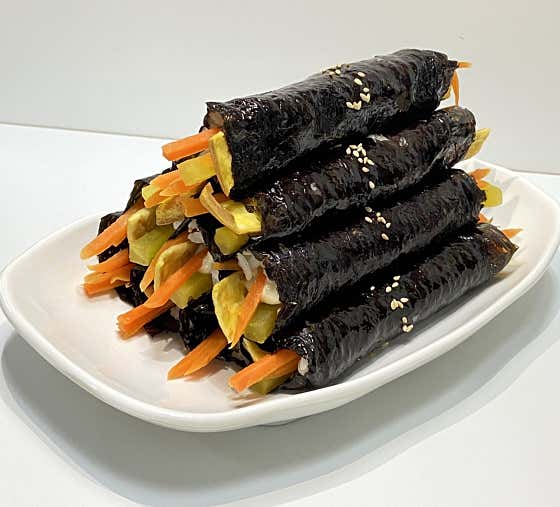 땡초김밥 10줄 메뉴 사진(네이버)