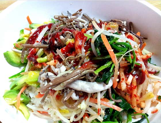 산채비빔밥 메뉴 사진(네이버)