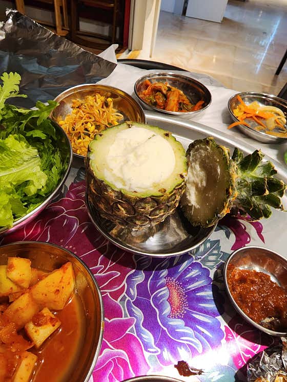 파인애플 (샤베트) 메뉴 사진(네이버)
