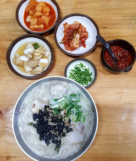 고기국수 메뉴 사진(네이버)