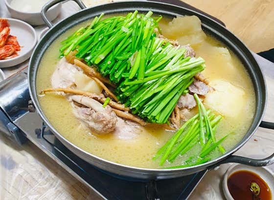 토종오리백숙+죽 메뉴 사진(네이버)