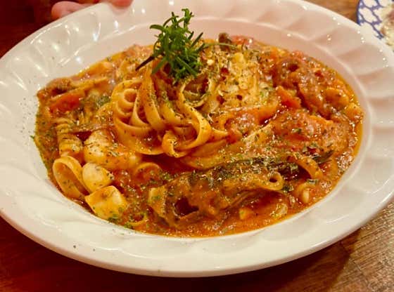 칠리 새우 파스타 메뉴 사진(네이버)