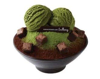 그린티초코설빙 메뉴 사진(네이버)