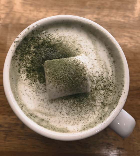 녹차라떼(ICE, HOT) 메뉴 사진(네이버)