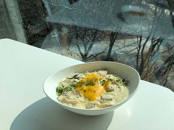 베이컨버섯크림파스타 메뉴 사진(네이버)