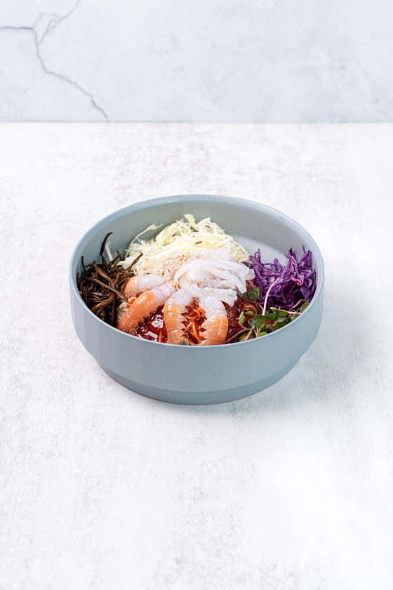 🍜🐙🔥한치회비빔국수 메뉴 사진(네이버)