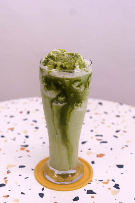 말차스무디 메뉴 사진(네이버)