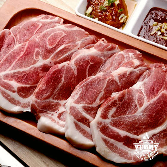 보성녹돈 목살 (100G) 메뉴 사진(네이버)