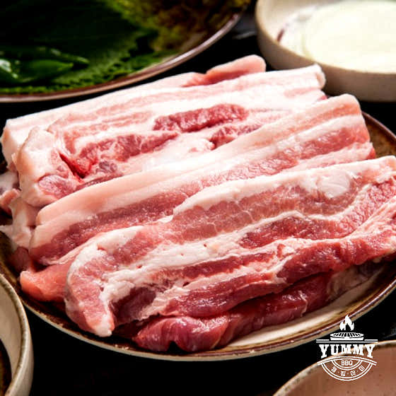 보성녹돈 삼겹살 (100G) 메뉴 사진(네이버)