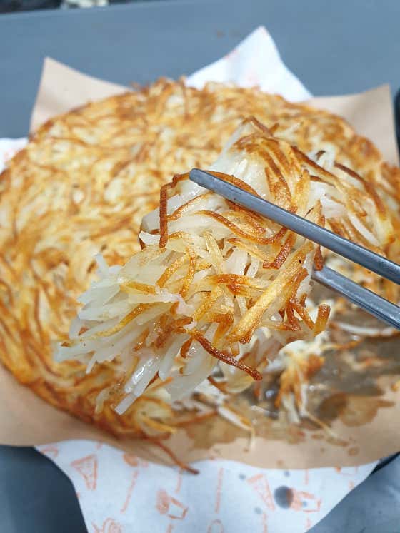 감자채전 메뉴 사진(네이버)