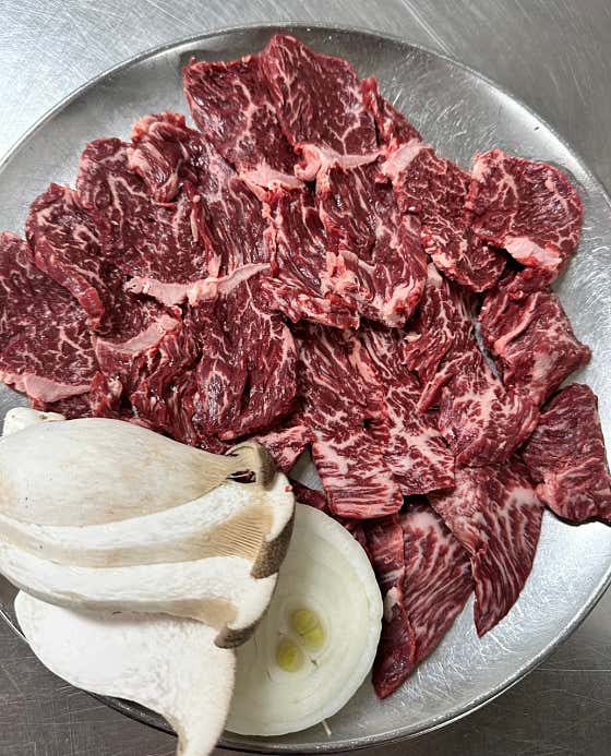 1++ 한우 토시살 메뉴 사진(네이버)