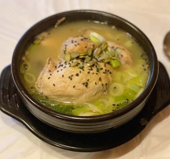 한방 녹두 삼계탕 메뉴 사진(네이버)