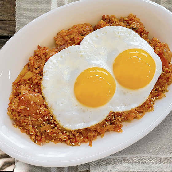 베이컨 김치볶음밥 메뉴 사진(네이버)