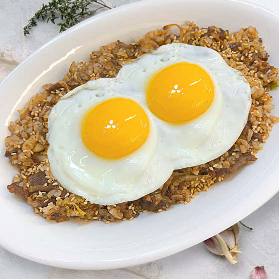 갈릭불고기 볶음밥 메뉴 사진(네이버)