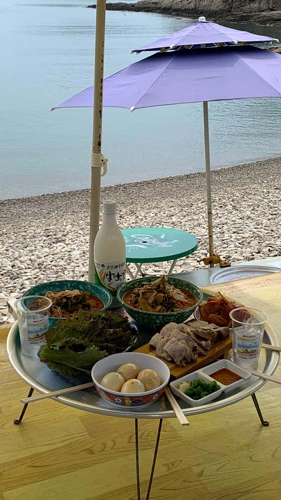 바지락라면 메뉴 사진(네이버)
