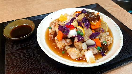 흑돈 탕수육(소) 메뉴 사진(네이버)