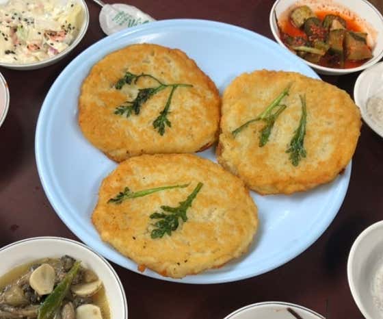 감자전 메뉴 사진(네이버)