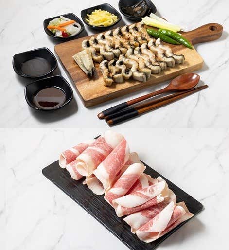 폭풍스페셜 (장어1kg + 차돌150 메뉴 사진(네이버)