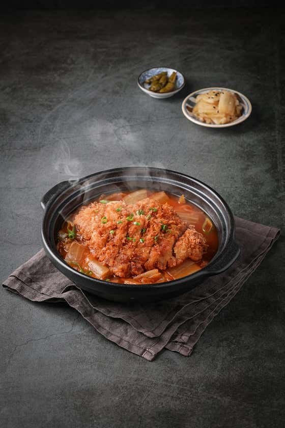 김치나베돈까스 메뉴 사진(네이버)