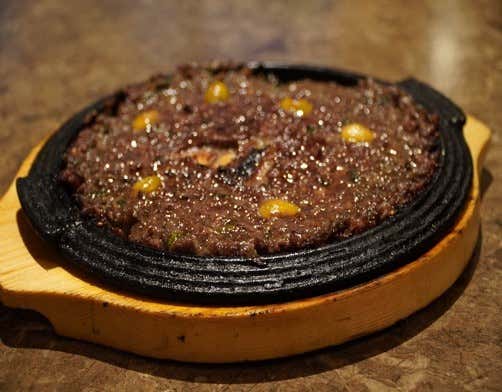 숯불 한우떡갈비 1인분 메뉴 사진(네이버)