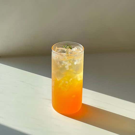 피치팜(복숭아티 ICE) 메뉴 사진(네이버)
