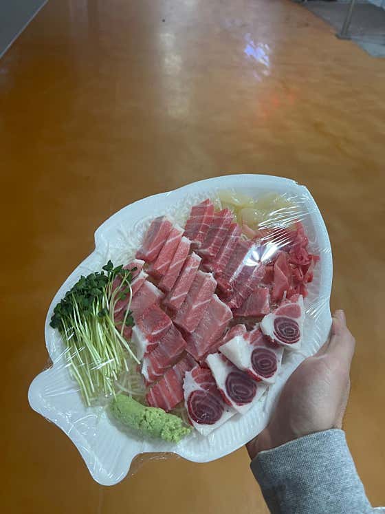 금성수산 참다랑어 메뉴