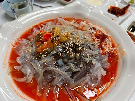 오징어물회 메뉴 사진(네이버)