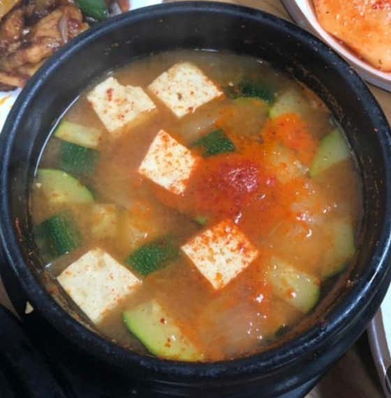 된장찌개 메뉴 사진(네이버)