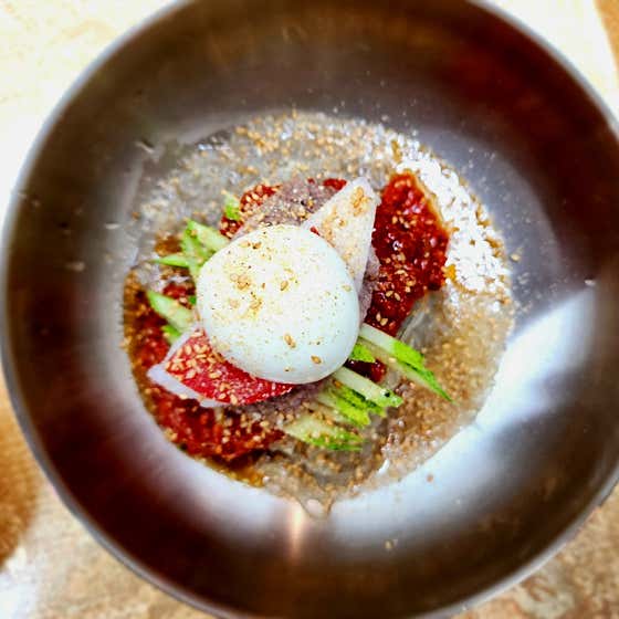 전철우 함흥 비빔냉면 메뉴 사진(네이버)