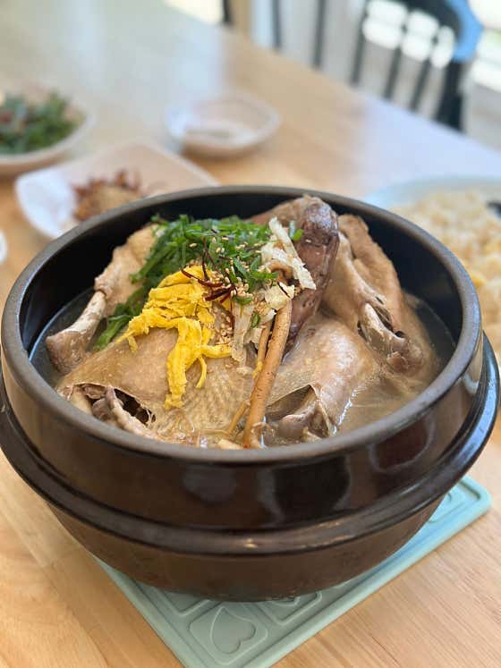 토종닭 한방백숙(찹쌀죽포함) 메뉴 사진(네이버)