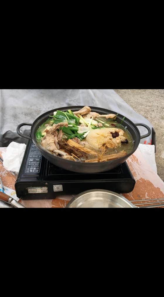 오리한방백숙 메뉴 사진(네이버)