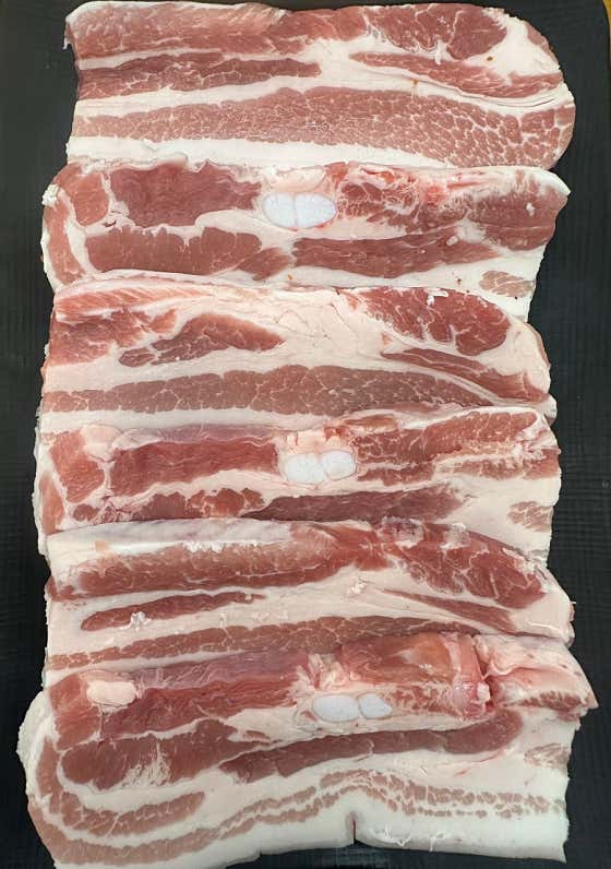 한약삼겹살 200g 메뉴 사진(네이버)