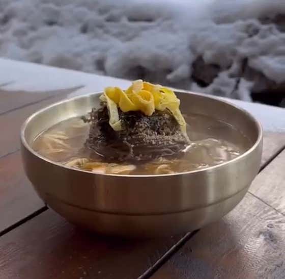 메밀온국수(겨울한정) 메뉴 사진(네이버)