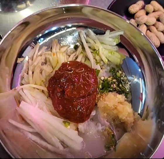 고추장물회 메뉴 사진(네이버)