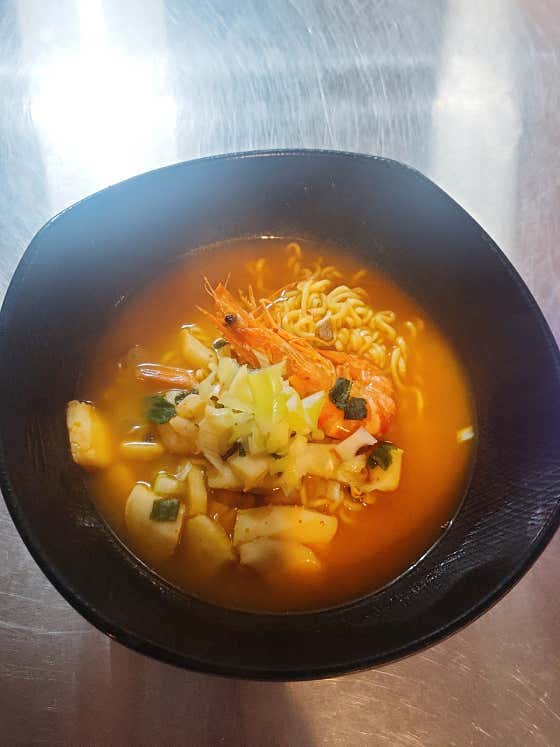해물라면 메뉴 사진(네이버)