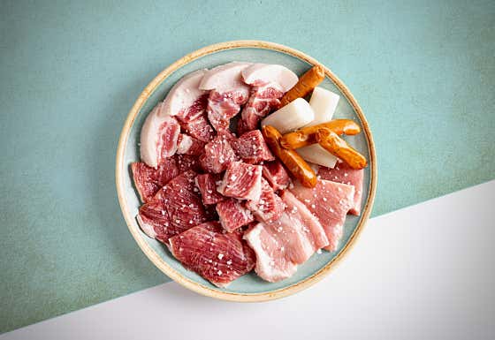 生 모둠구이 (소) 메뉴 사진(네이버)