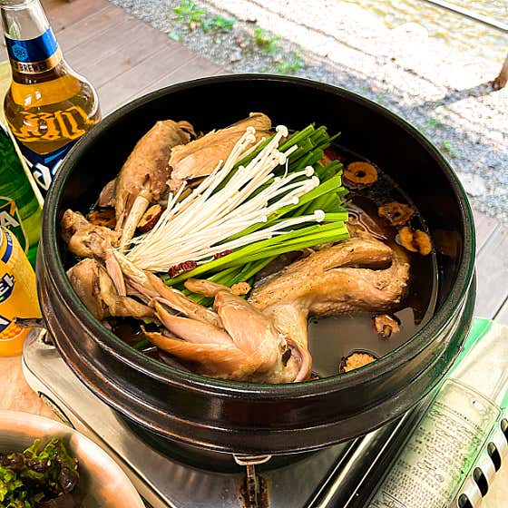 항아리한방토종닭백숙 메뉴 사진(네이버)